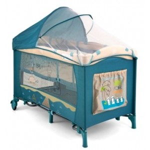 Cestovná postieľka Milly Mally Mirage Deluxe, Blue bird